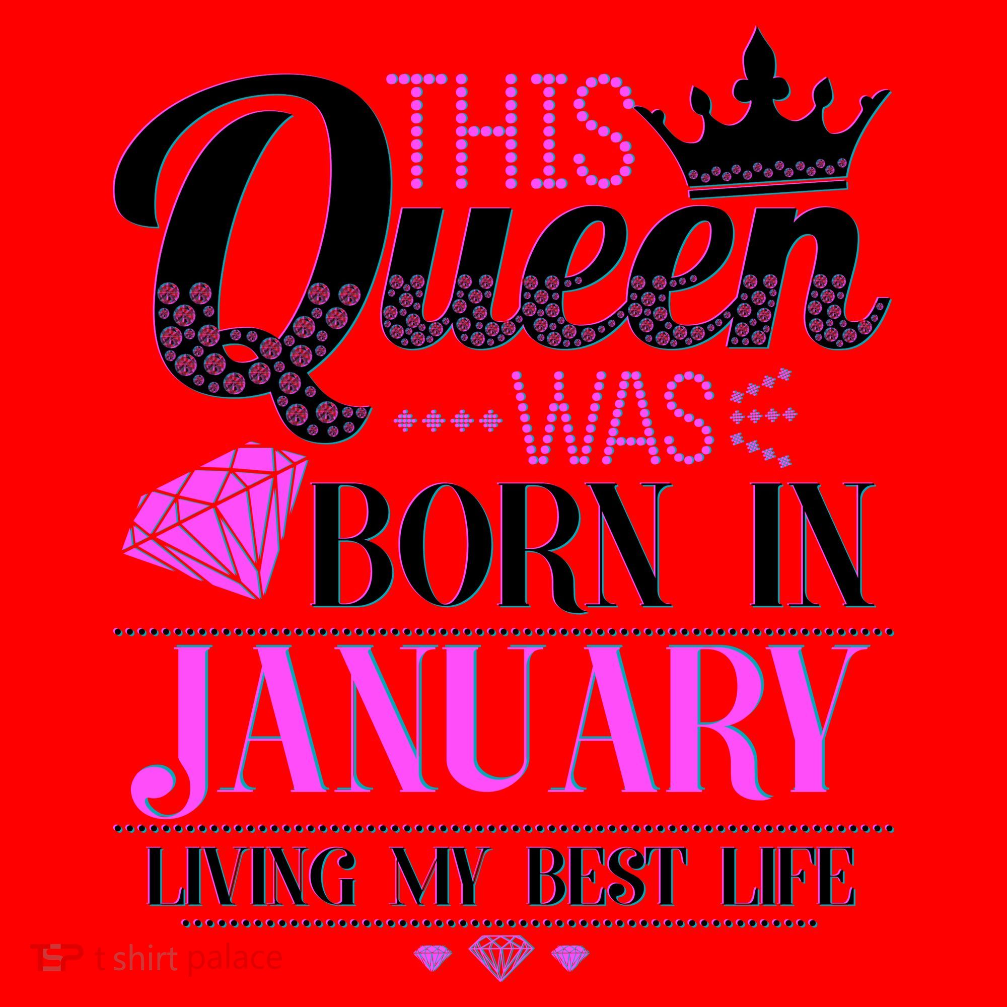This Queen Was Born In January Living My Best Life Santa Hat