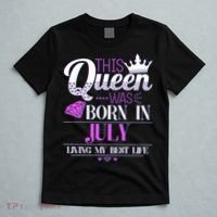 This Queen Was Born In July Living My Best Life T-Shirt thumb 5