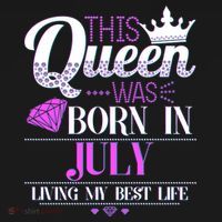 This Queen Was Born In July Living My Best Life Women's Tank Top thumb 5