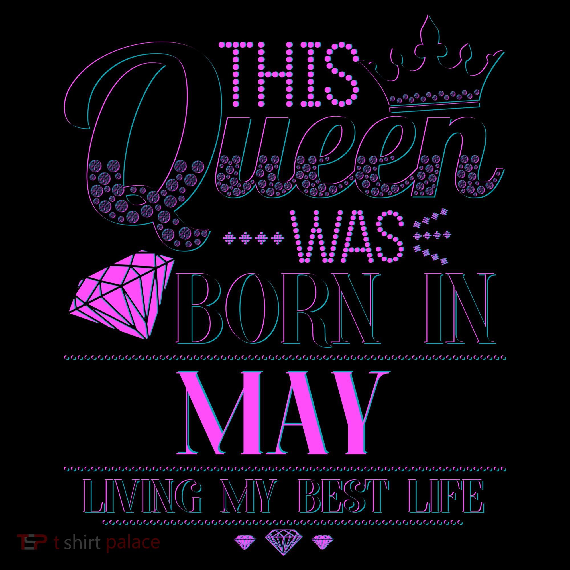 This Queen Was Born In May Living My Best Life Coffee Mug