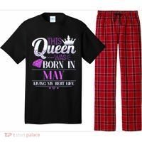 This Queen Was Born In May Living My Best Life Pajama Set thumb 0