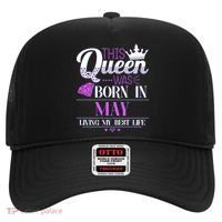 This Queen Was Born In May Living My Best Life Hat thumb 0