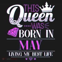 This Queen Was Born In May Living My Best Life Women's T-Shirt thumb 6