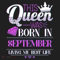 This Queen Was Born In September Living My Best Life Beanie thumb 2