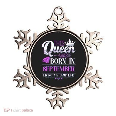 This Queen Was Born In September Living My Best Life Ornament