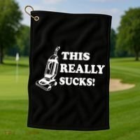 This Really Sucks Golf Towel thumb 1