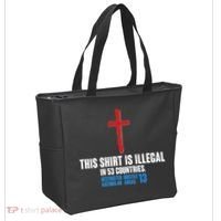 This Shirt Is Illegal In 53 Countries Restricted Nations 40 Hostile Areas 13 Tote Bag thumb 2