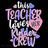 This Teacher Loves Her Kinder Crew Doggie Tank thumb 4