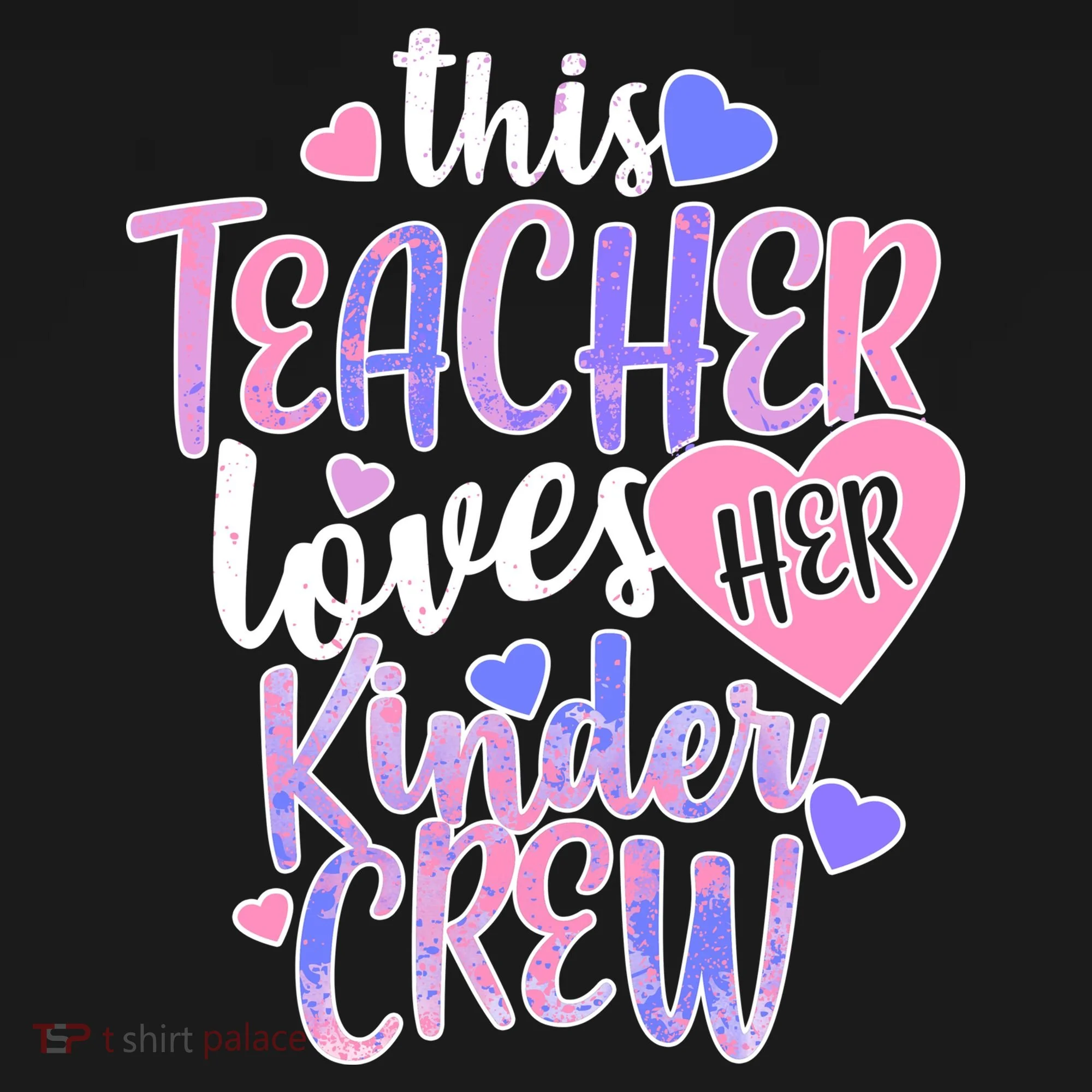 This Teacher Loves Her Kinder Crew Doggie Tank