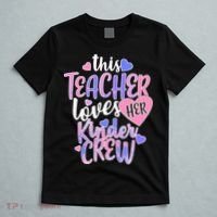 This Teacher Loves Her Kinder Crew T-Shirt thumb 5