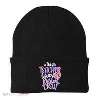 This Teacher Loves Her Kinder Crew Beanie thumb 0