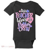 This Teacher Loves Her Kinder Crew Baby Bodysuit thumb 0