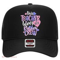 This Teacher Loves Her Kinder Crew Hat thumb 0
