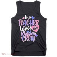 This Teacher Loves Her Kinder Crew Tank Top thumb 0
