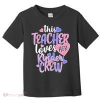 This Teacher Loves Her Kinder Crew Toddler T-Shirt thumb 0