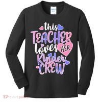 This Teacher Loves Her Kinder Crew Kids Long Sleeve Shirt thumb 0