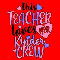 This Teacher Loves Her Kinder Crew Santa Hat thumb 1