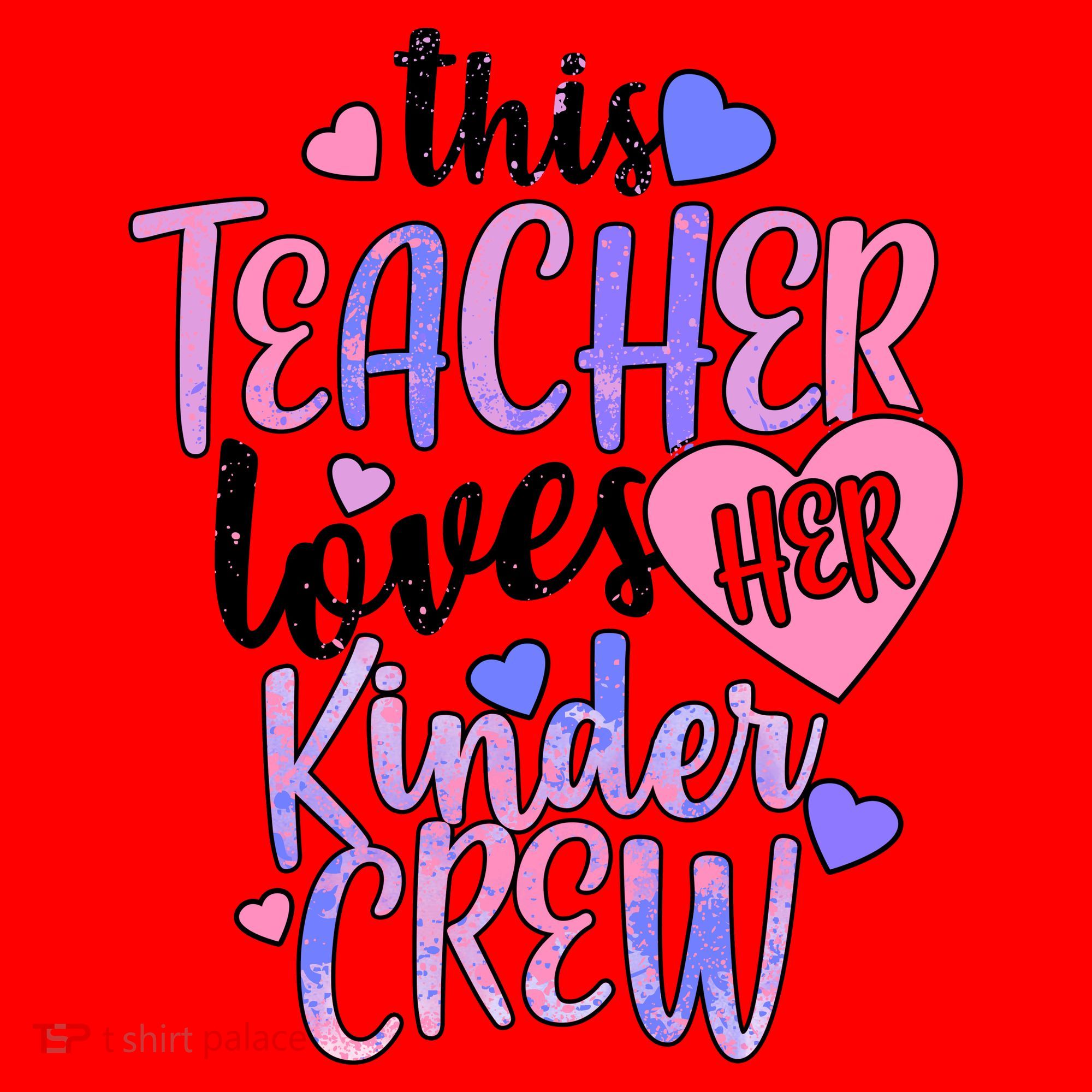 This Teacher Loves Her Kinder Crew Santa Hat