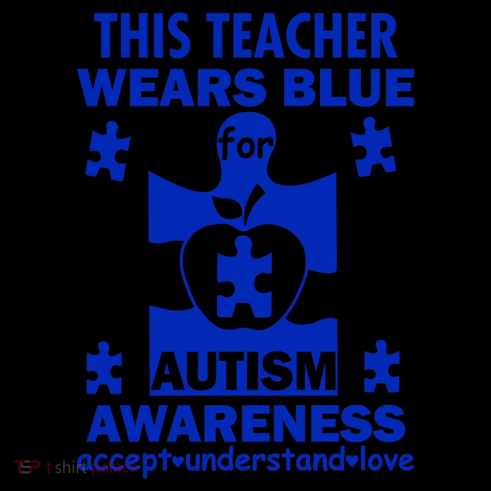 This Teacher Wears Blue Autism Awareness Coffee Mug