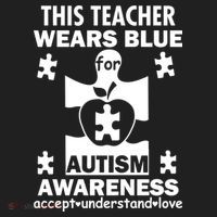 This Teacher Wears Blue Autism Awareness Golf Towel thumb 3
