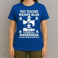 This Teacher Wears Blue Autism Awareness T-Shirt thumb 4