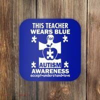 This Teacher Wears Blue Autism Awareness Coaster thumb 0