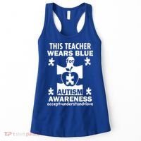 This Teacher Wears Blue Autism Awareness Women's Tank Top thumb 0