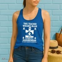 This Teacher Wears Blue Autism Awareness Women's Tank Top thumb 2