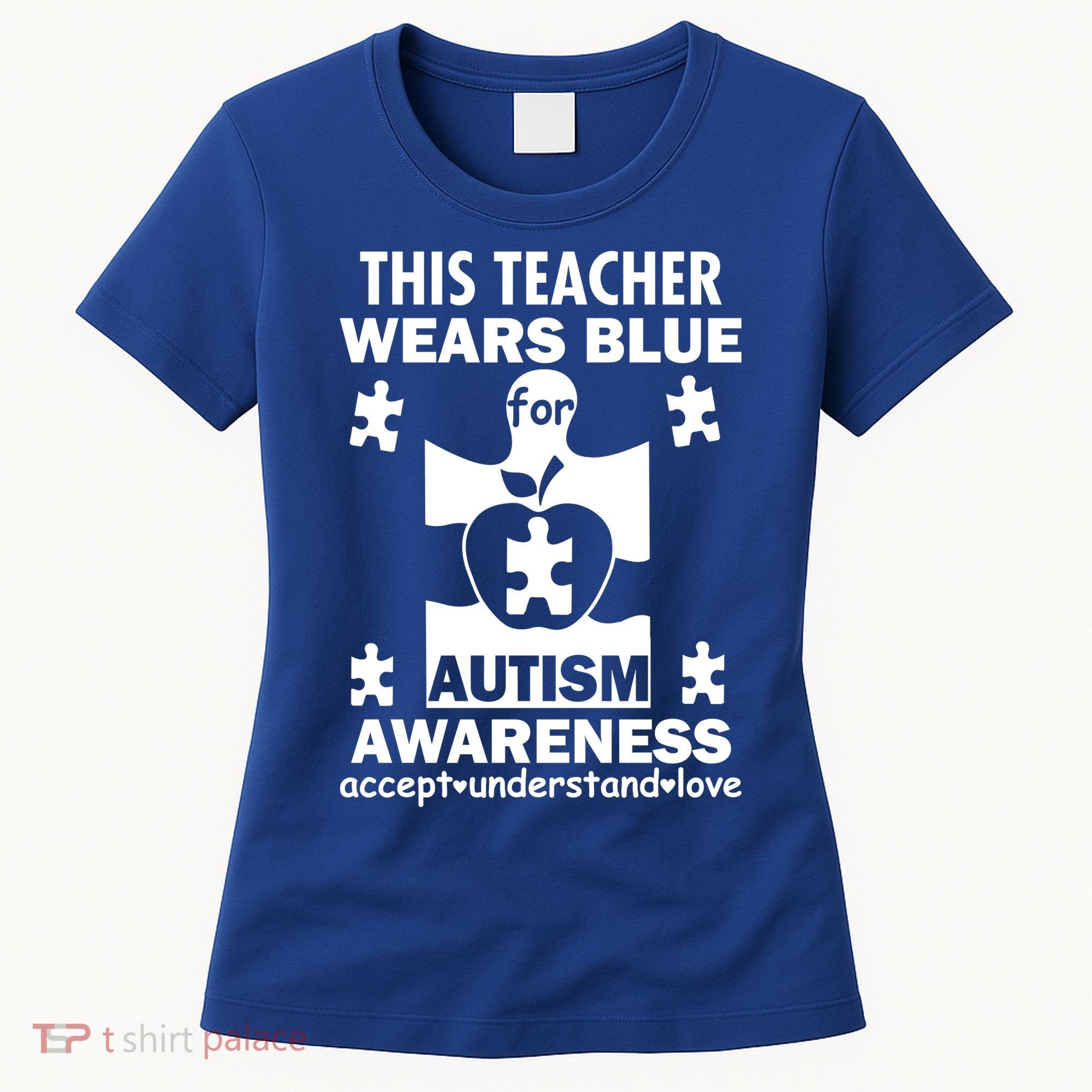 This Teacher Wears Blue Autism Awareness Women's T-Shirt