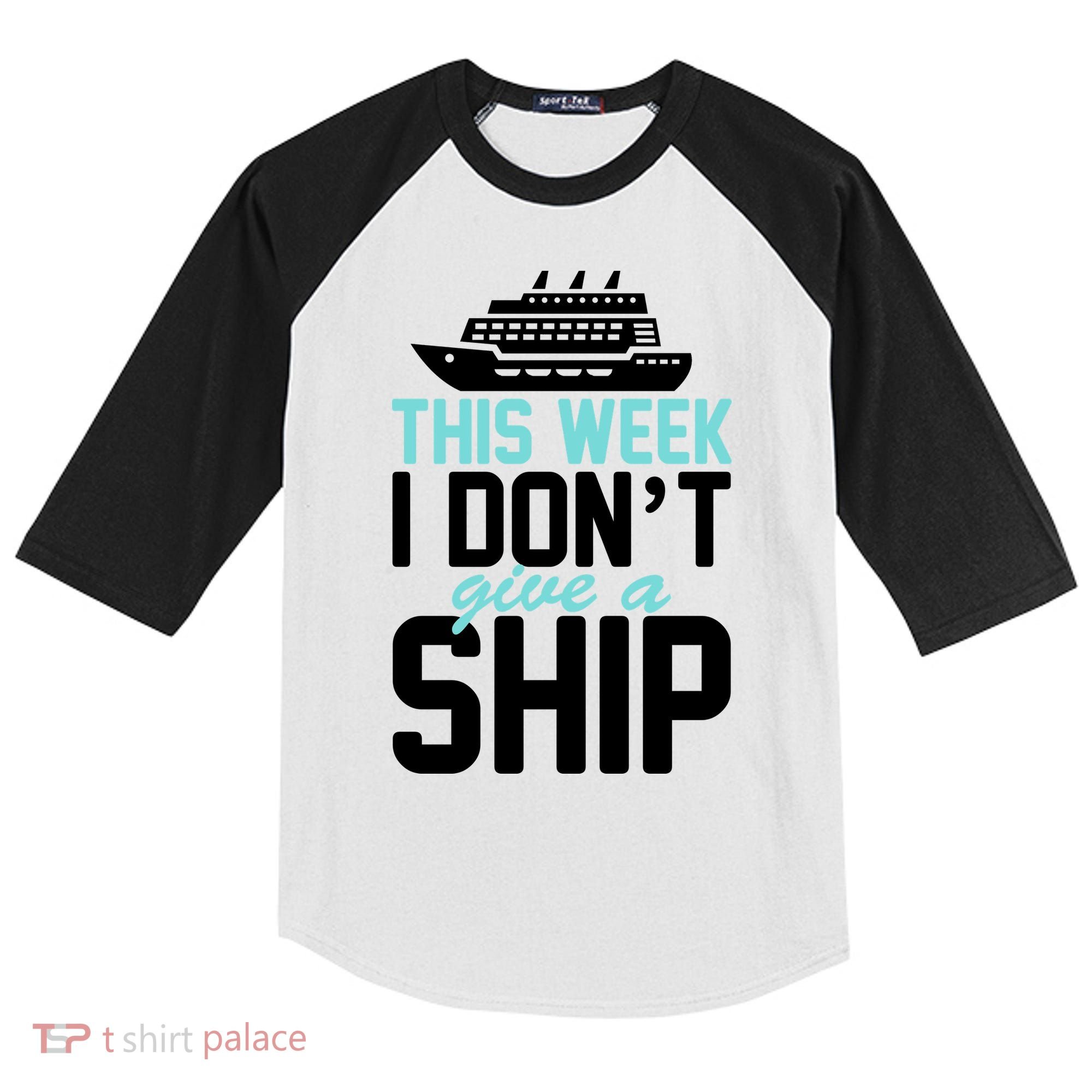 This Week I Don't Give A Ship Kids Colorblock Raglan Jersey