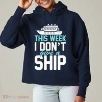 This Week I Don't Give A Ship Ladies Heavyweight Boxy Pullover Hoodie thumb 0