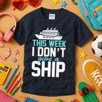 This Week I Don't Give A Ship Kids T-Shirt thumb 3