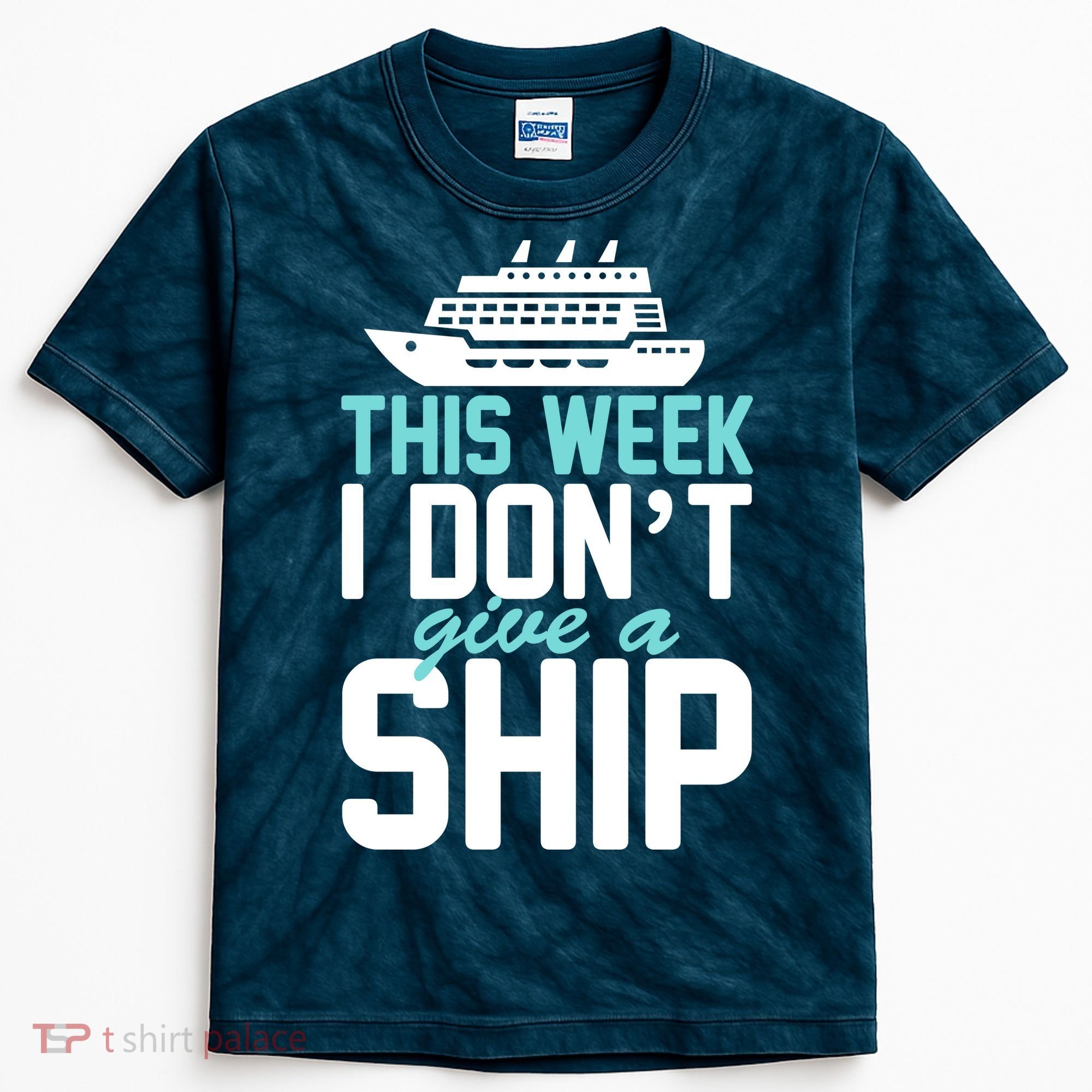 This Week I Don't Give A Ship Kids Tie-Dye T-Shirt