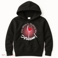 This Wine Is Making Me Awesome Kids Hoodie thumb 0