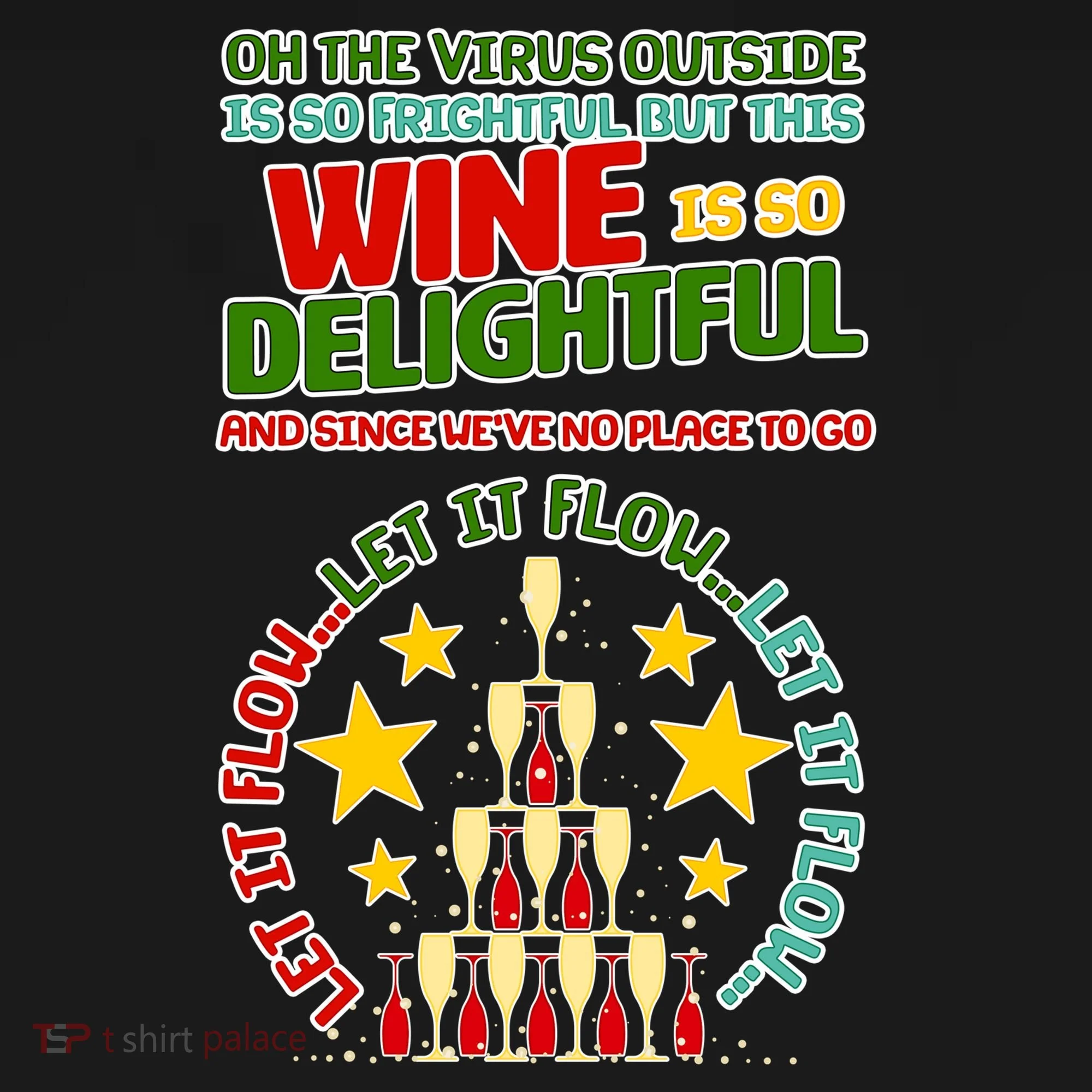 This Wine is So Delightful Let it Flow Let it Flow Let it Flow Doggie Tank