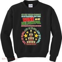This Wine is So Delightful Let it Flow Let it Flow Let it Flow Kids Sweatshirt thumb 0