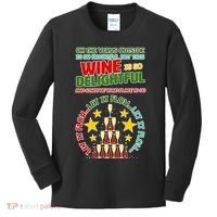 This Wine is So Delightful Let it Flow Let it Flow Let it Flow Kids Long Sleeve Shirt thumb 0