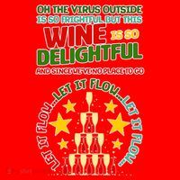 This Wine is So Delightful Let it Flow Let it Flow Let it Flow Santa Hat thumb 1