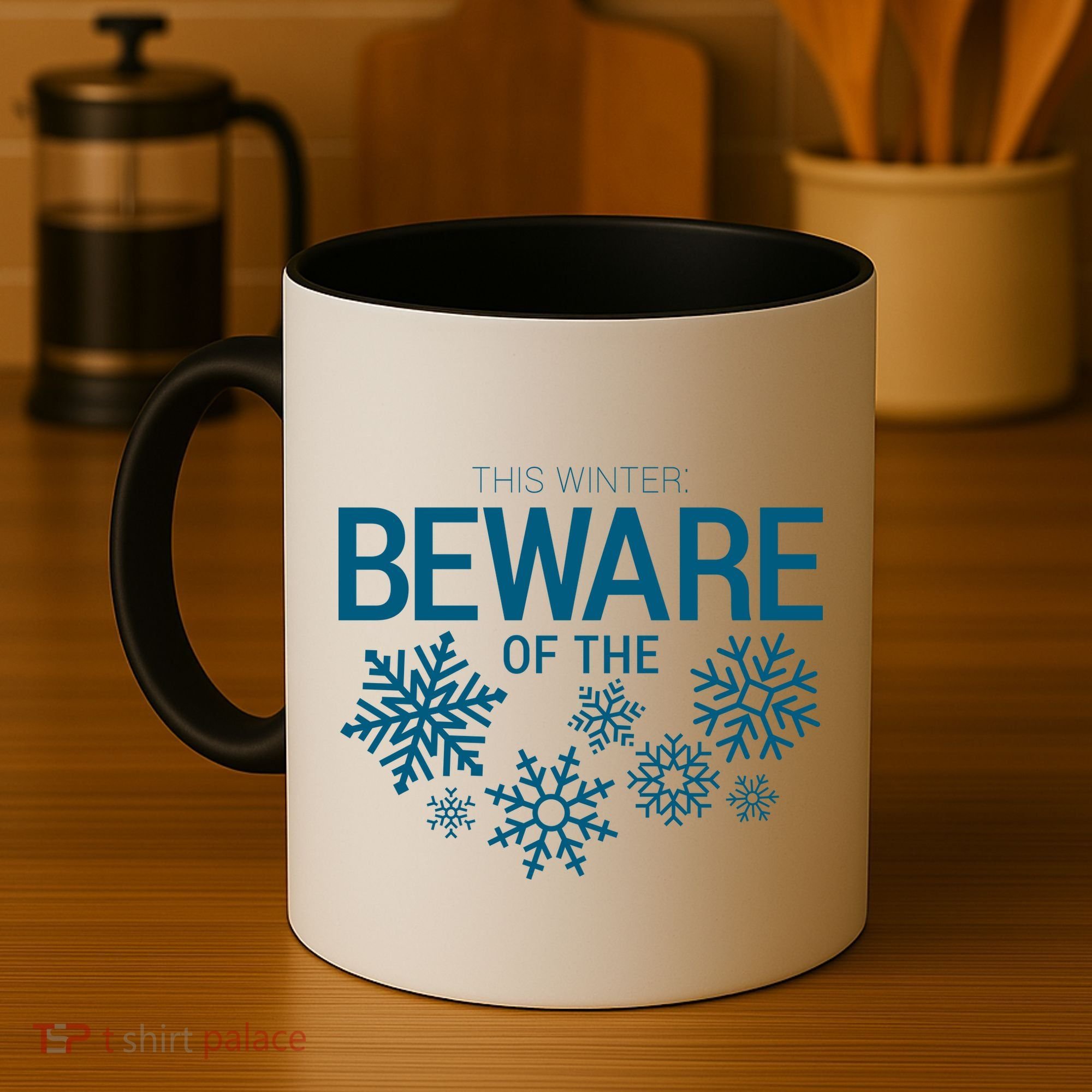 This Winter: Beware Of The Snowflakes Coffee Mug