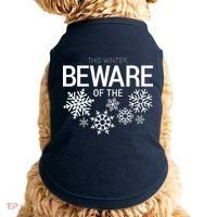 This Winter: Beware Of The Snowflakes Doggie Tank thumb 0