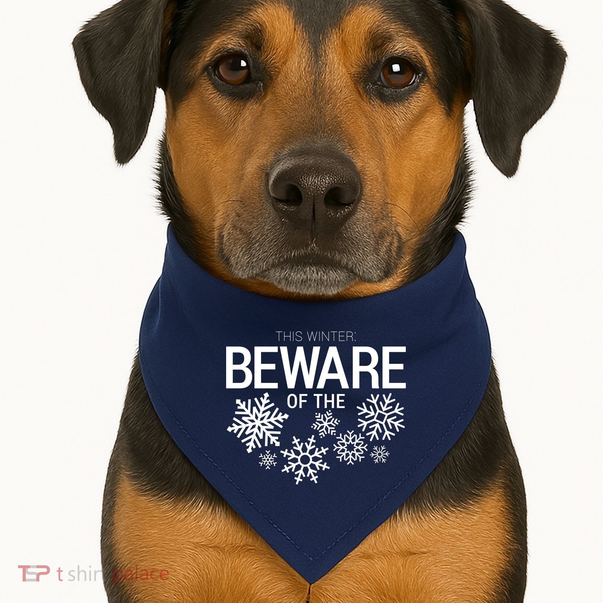 This Winter: Beware Of The Snowflakes USA-Made Doggie Bandana