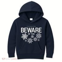 This Winter: Beware Of The Snowflakes Kids Hoodie thumb 0