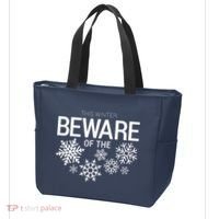 This Winter: Beware Of The Snowflakes Tote Bag thumb 3