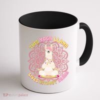 This Yoga Llama Lives Without Drama Coffee Mug thumb 1