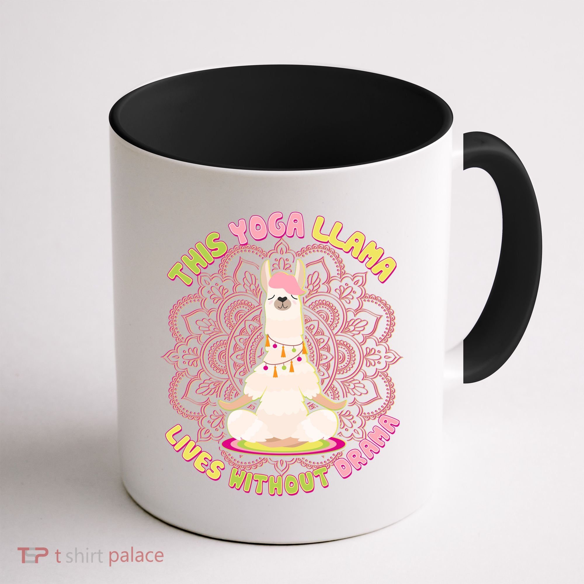 This Yoga Llama Lives Without Drama Coffee Mug