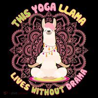This Yoga Llama Lives Without Drama Coffee Mug thumb 5