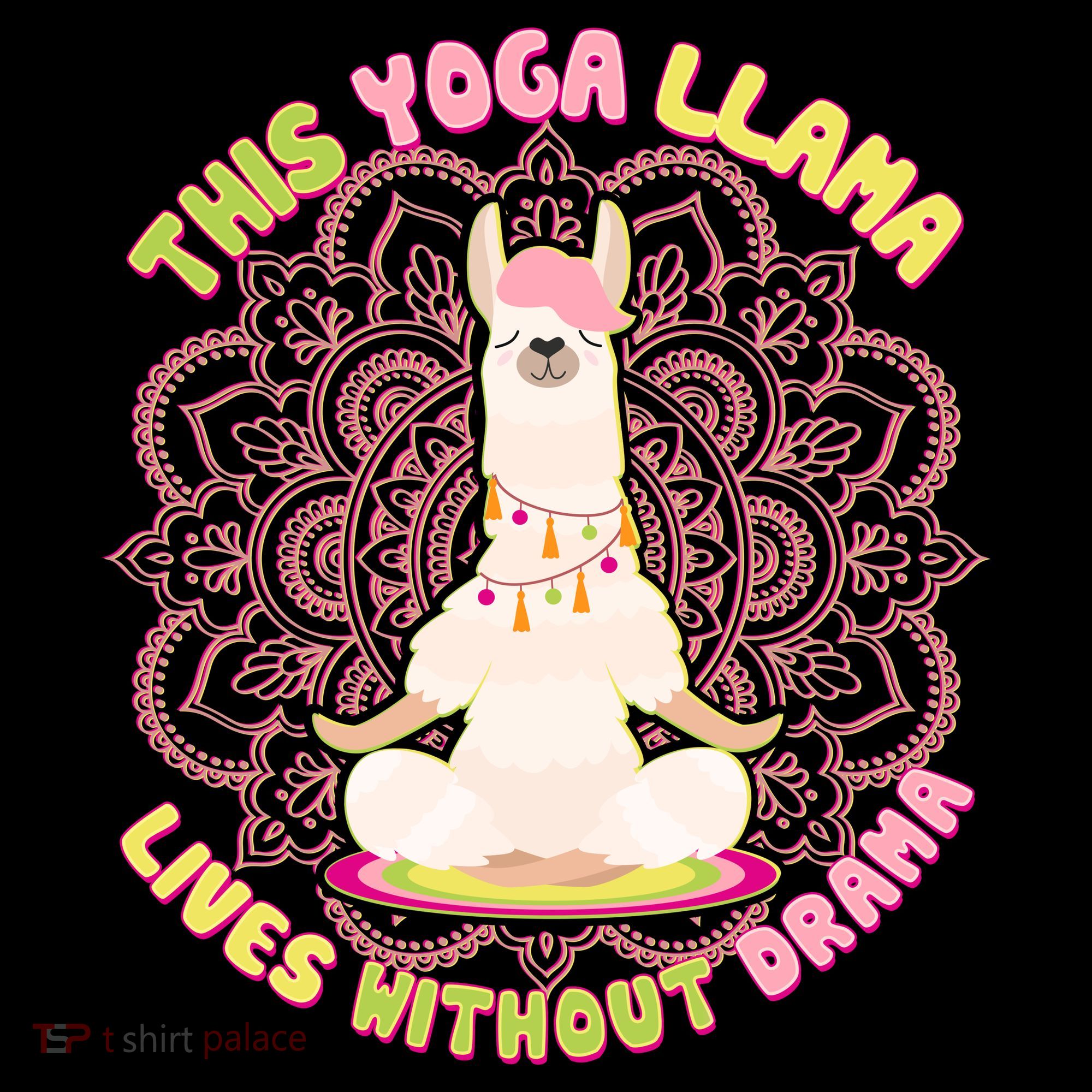 This Yoga Llama Lives Without Drama Coffee Mug