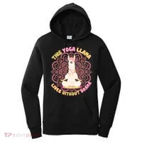 This Yoga Llama Lives Without Drama Women's Hoodie thumb 0