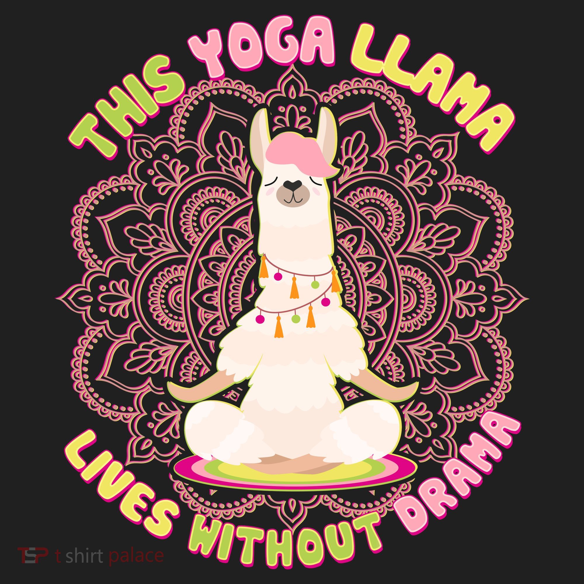This Yoga Llama Lives Without Drama Tumbler