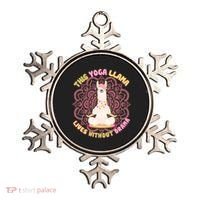 This Yoga Llama Lives Without Drama Ornament thumb 0